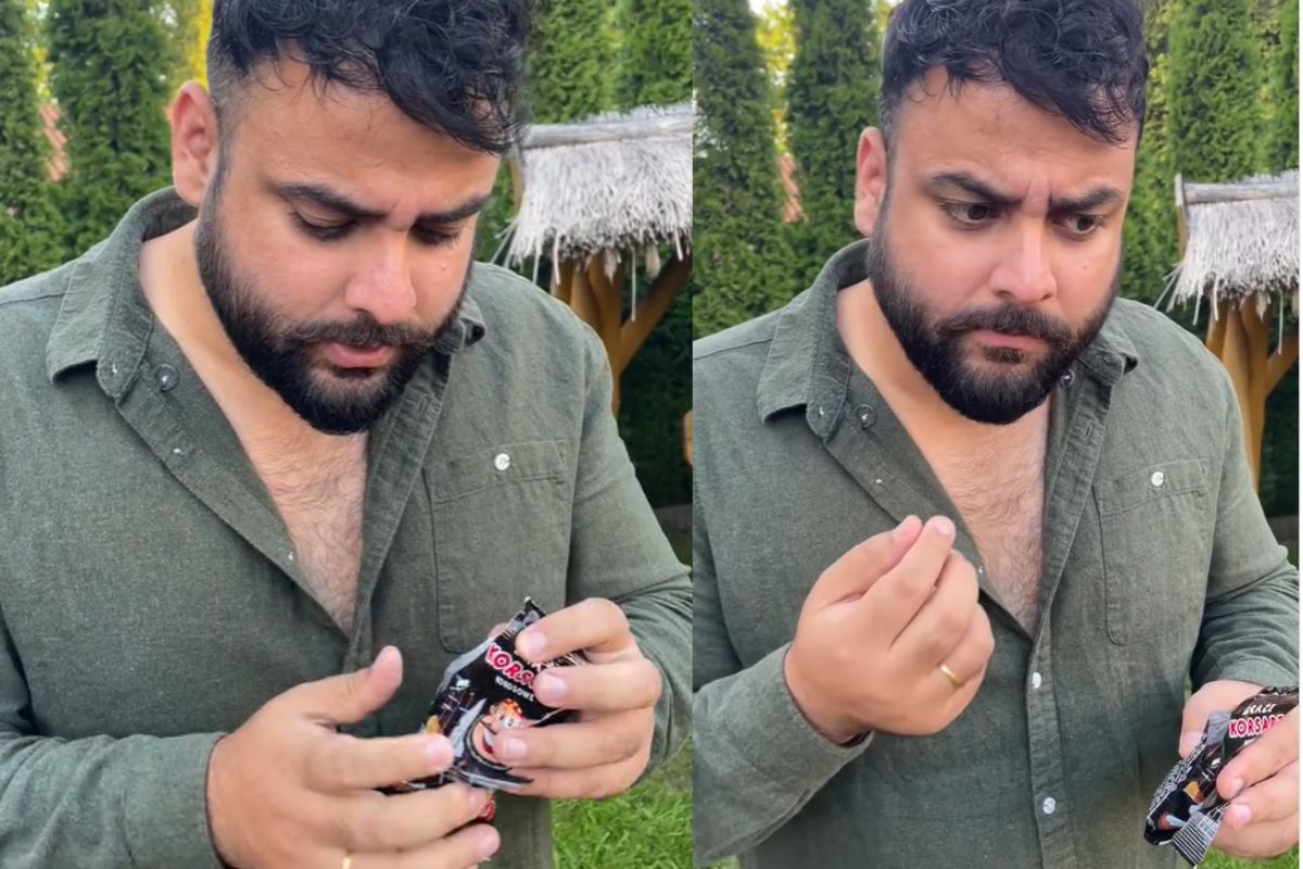 Polka poczęstowała drażami swojego męża z Indii