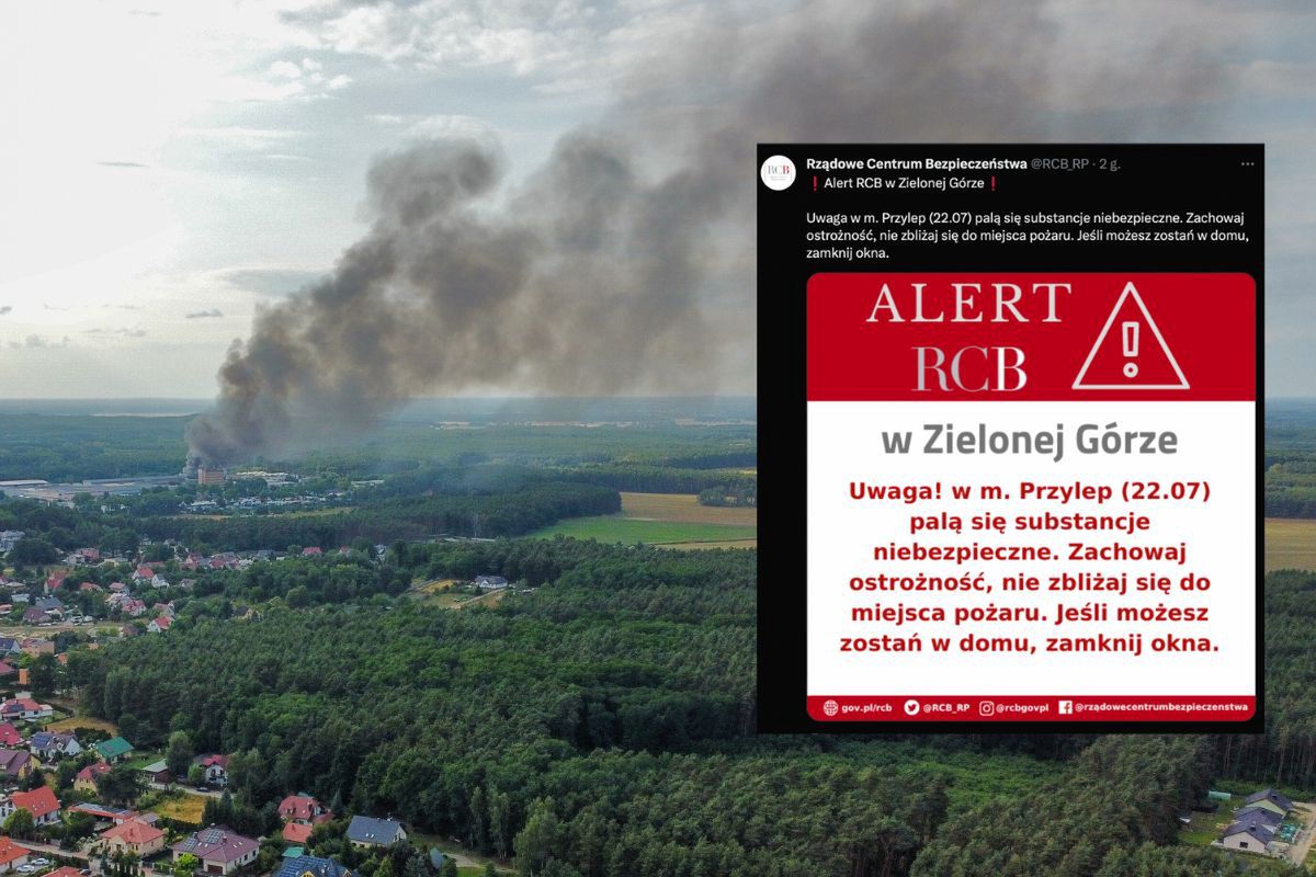 Alert RCB. Chodzi o pożar w hali z opadami chemicznymi