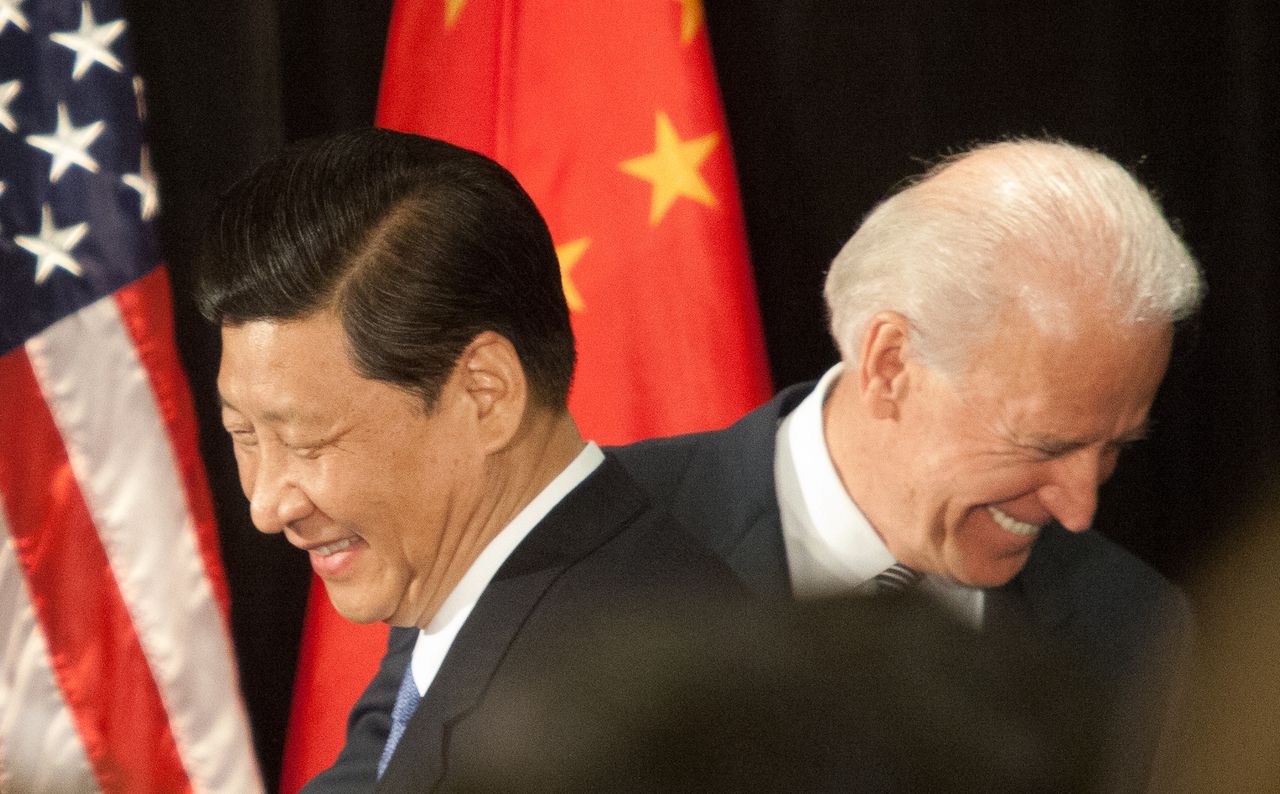 Chiński przywódca Xi Jinping i prezydent USA Joe Biden 