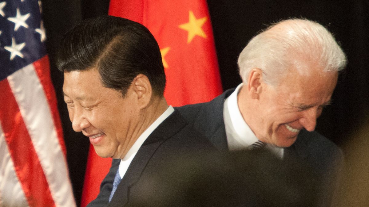 Chiński przywódca Xi Jinping i prezydent USA Joe Biden 