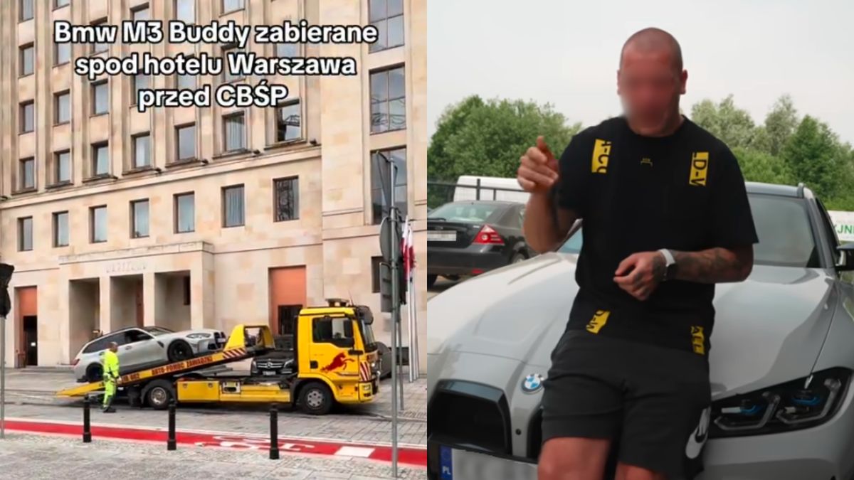 Budda zatrzymany. Jego auto załadowano na lawetę