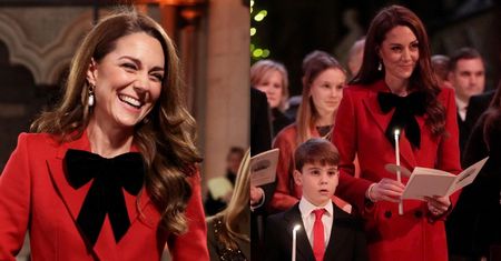 Uśmiechnięta księżna Kate śpiewa kolędy z Williamem i trojgiem pociech. Charlotte coraz bardziej ją przypomina?