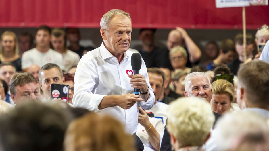 Donald Tusk w Elblągu.
