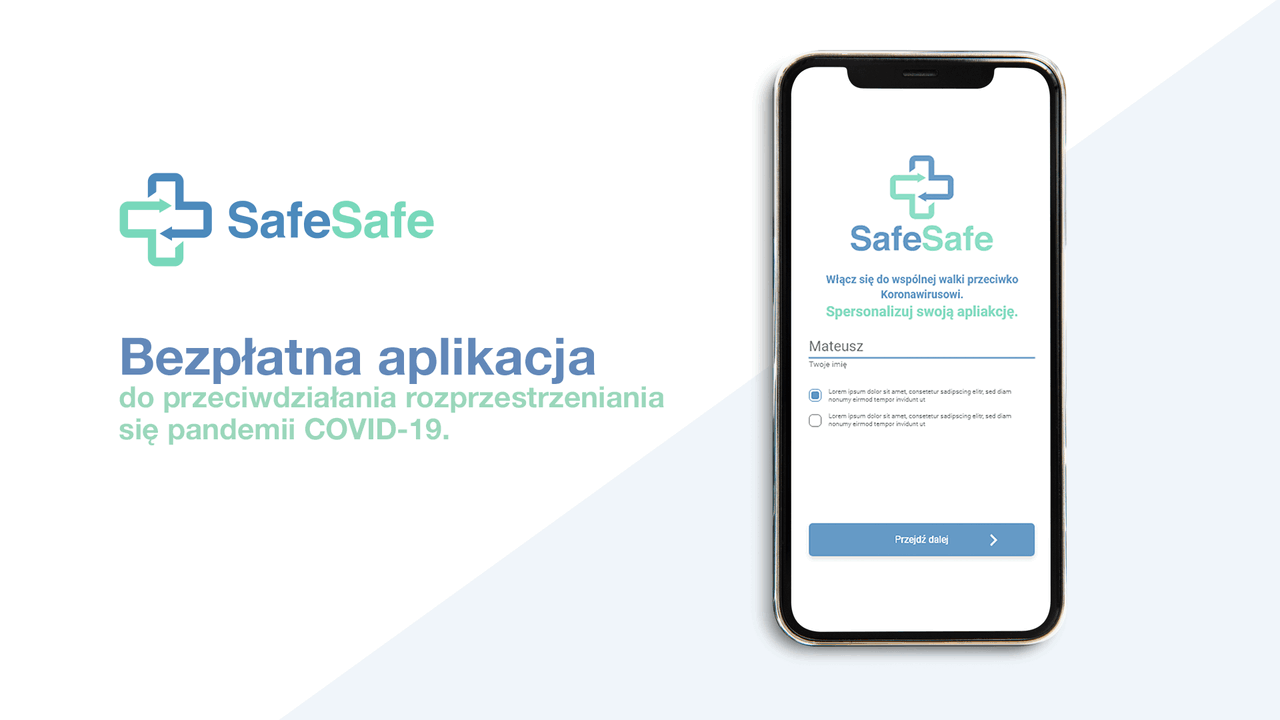 SafeSafe - aplikacja do oceny ryzyka COVID-19. Powstała na bazie wytycznych WHO