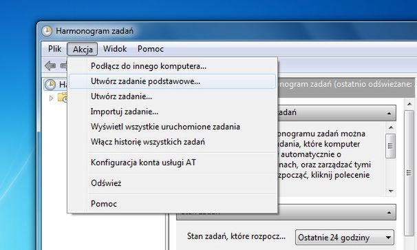 Jak zaplanować automatyczne czyszczenie dysku w Windows 7? 3