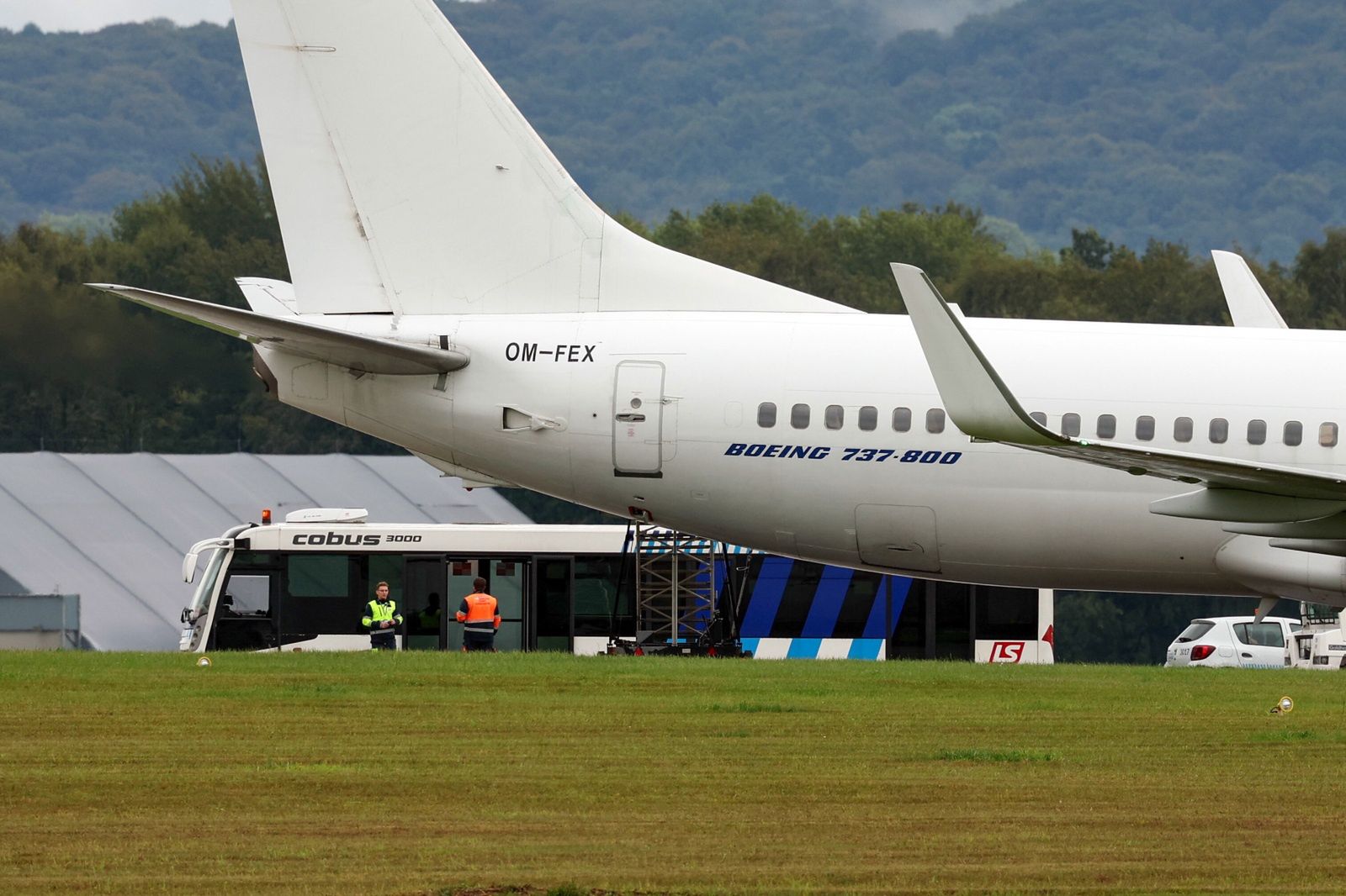 Samolot wypadł z pasa startowego w Krakowie