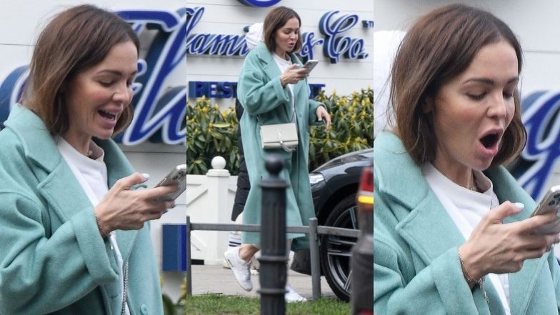 Anna Wendzikowska na obiedzie z przyjacielem