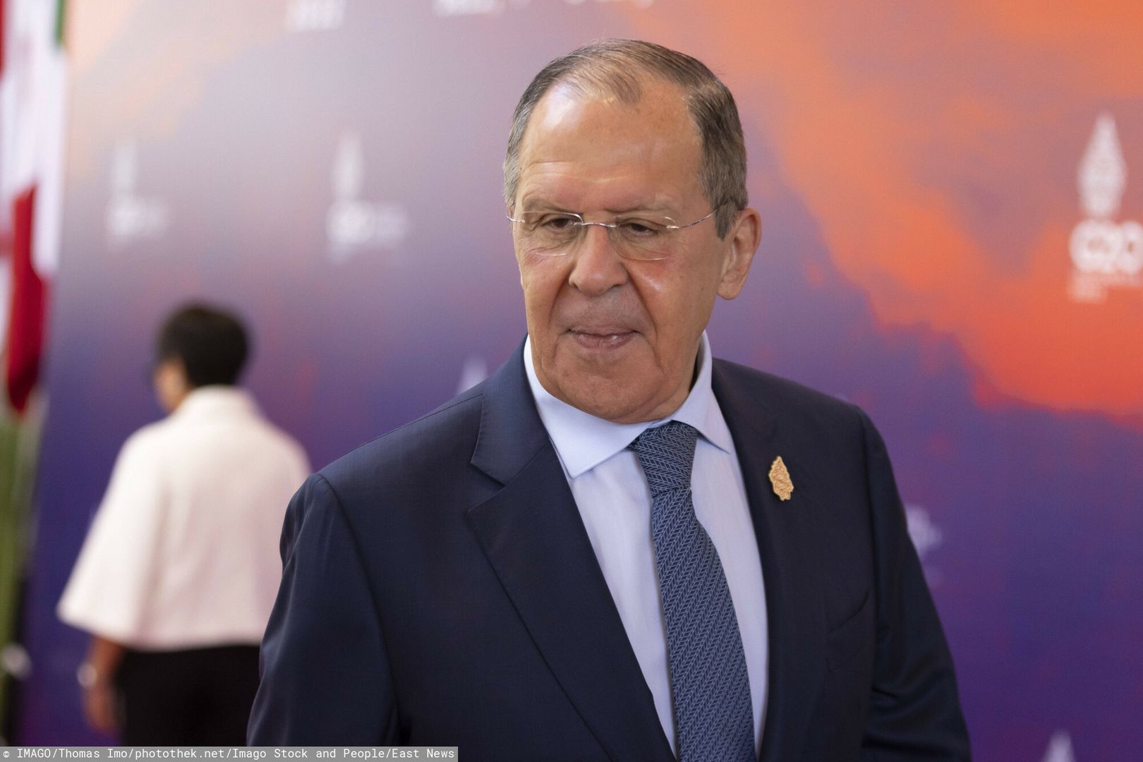 Szczyt G20 na Bali
Sergej Lawrow, Aussenminister von Russland, nimmt am G20 Aussenministertreffen in Nusa Dua auf Bali / Indonesien, teil. Nusa Dua Indonesien *** Sergey Lavrov, Foreign Minister of Russia, attends the G20 Foreign Ministers Meeting in Nusa Dua, Bali Indonesia, Nusa Dua Indonesia Copyright: xThomasxImo/photothek.netx
IMAGO/Thomas Imo/photothek.net