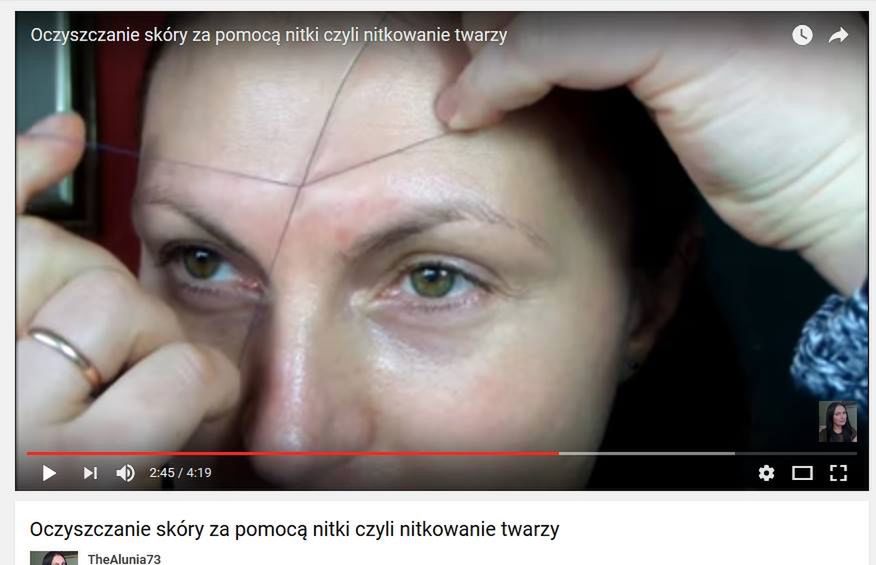 Nitkowanie twarzy może bardzo podrażnić naszą skórę