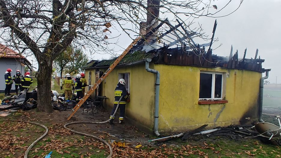 pożar domu w Podstolicach