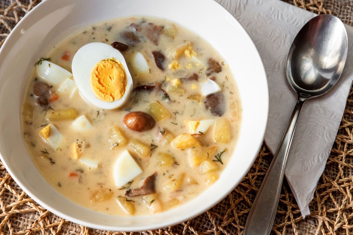 Kulajda is a traditional mushroom soup that Czechs love.