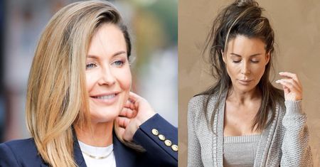 Zaspana Małgorzata Rozenek prezentuje talię osy w dzianinowym wdzianku (FOTO)