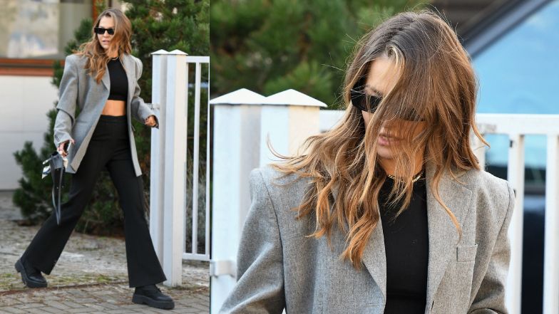 Anna Lewandowska opuszcza trening i mknie do mercedesa