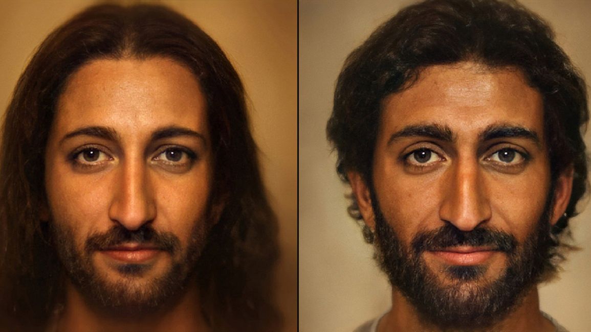Portret Jezusa Chrystusa z wykorzystaniem algorytmów AI