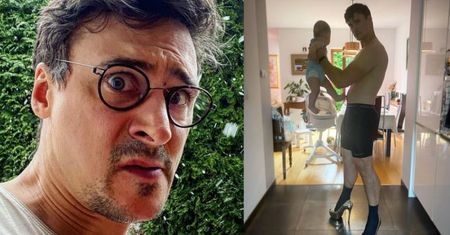 Mateusz Damięcki edukuje pociechę w bieliźnie i SZPILKACH: "Synku, TOLERANCJA TO ZA MAŁO" (FOTO)