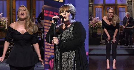 Odmieniona Adele ZACHWYCA w "Saturday Night Live": "Zapakowałam tylko POŁOWĘ siebie" (ZDJĘCIA)