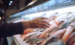 "Obsługa rozdaje cukierki i wodę". Kolejka po ryby miała 75 metrów