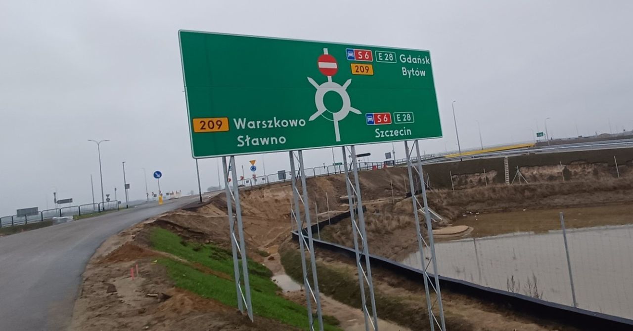 Sławno - Słupsk: Ostatnie prace na odcinku drogi ekspresowej S6