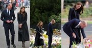 Kate Middleton w kolczykach od królowej Elżbiety oddaje hołd zmarłej monarchini u boku księcia Williama (ZDJĘCIA)