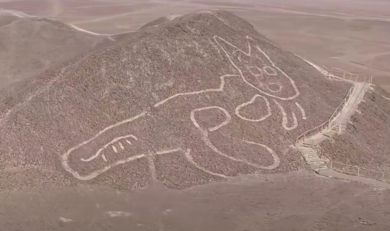 New Nazca discovery: Ancient cat geoglyph found in Peru