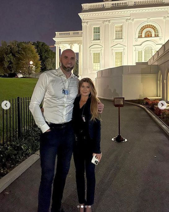 Marcin Gortat i Żaneta Gortat-Stanisławska w Białym Domu