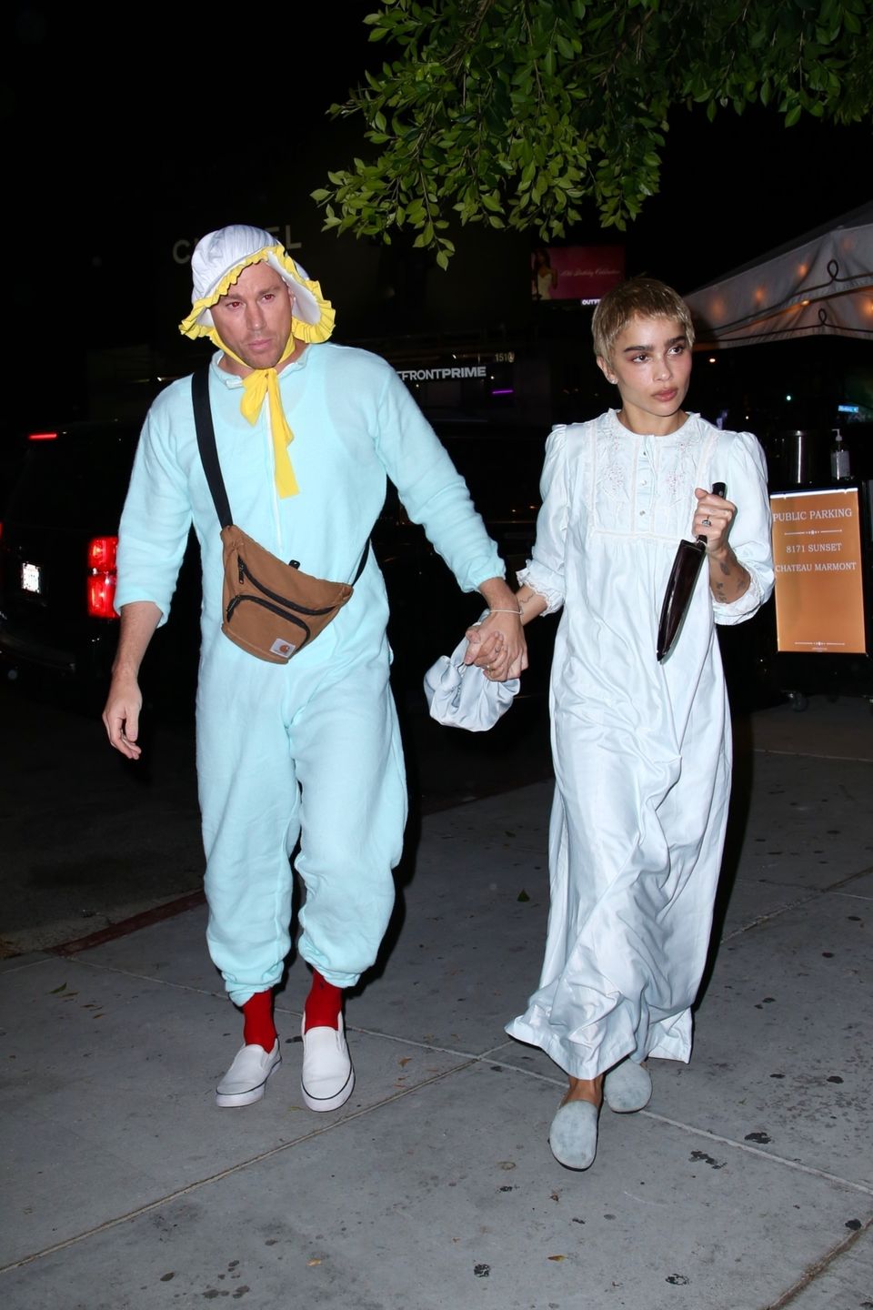 Channing Tatum i Zoe Kravitz na imprezie halloweenowej Kendall Jenner