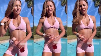 Anna Lewandowska odsłoniła rzeźbę w różowym komplecie. Te mięśnie nie pozostawiają obojętnym