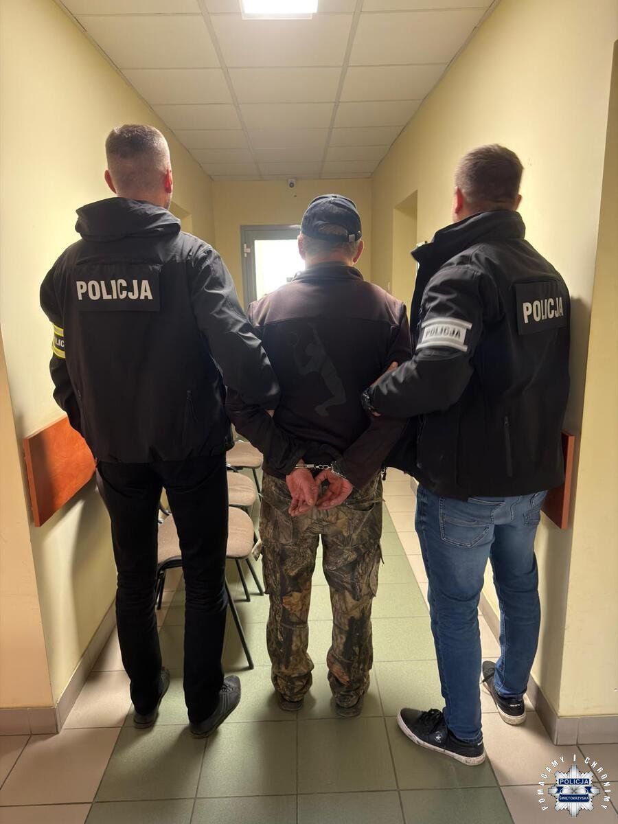 Niepokojące odkrycie na posesji w gminie Zagnańsk. 68-latek zatrzymany przez kieleckich policjantów