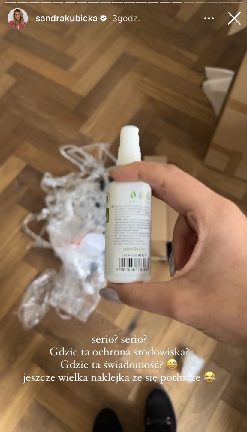 Sandra Kubicka opowiada o przesyłce