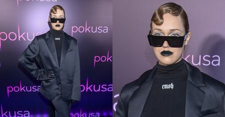 Helena Englert kusi CZARNYMI USTAMI i piorunuje wzrokiem na premierze filmu "Pokusa" (ZDJĘCIA)