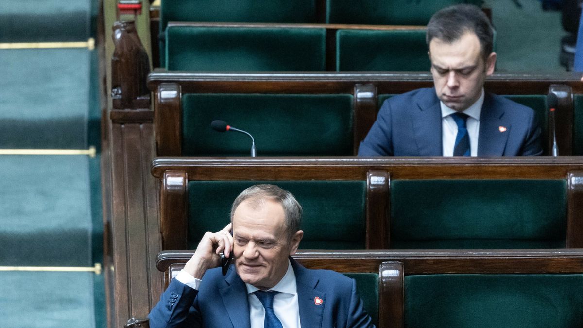 3. posiedzenie Sejmu X kadencji18.01.2024 Warszawa 3. posiedzenie Sejmu X kadencji Fot. Jacek Dominski/REPORTERN/z: Donald Tusk, Andrzej DomanskiJacek Dominski/REPORTER