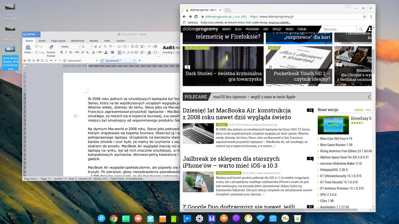 WPS Office i Google Chrome – własnościowe aplikacje na chińskim Linuksie