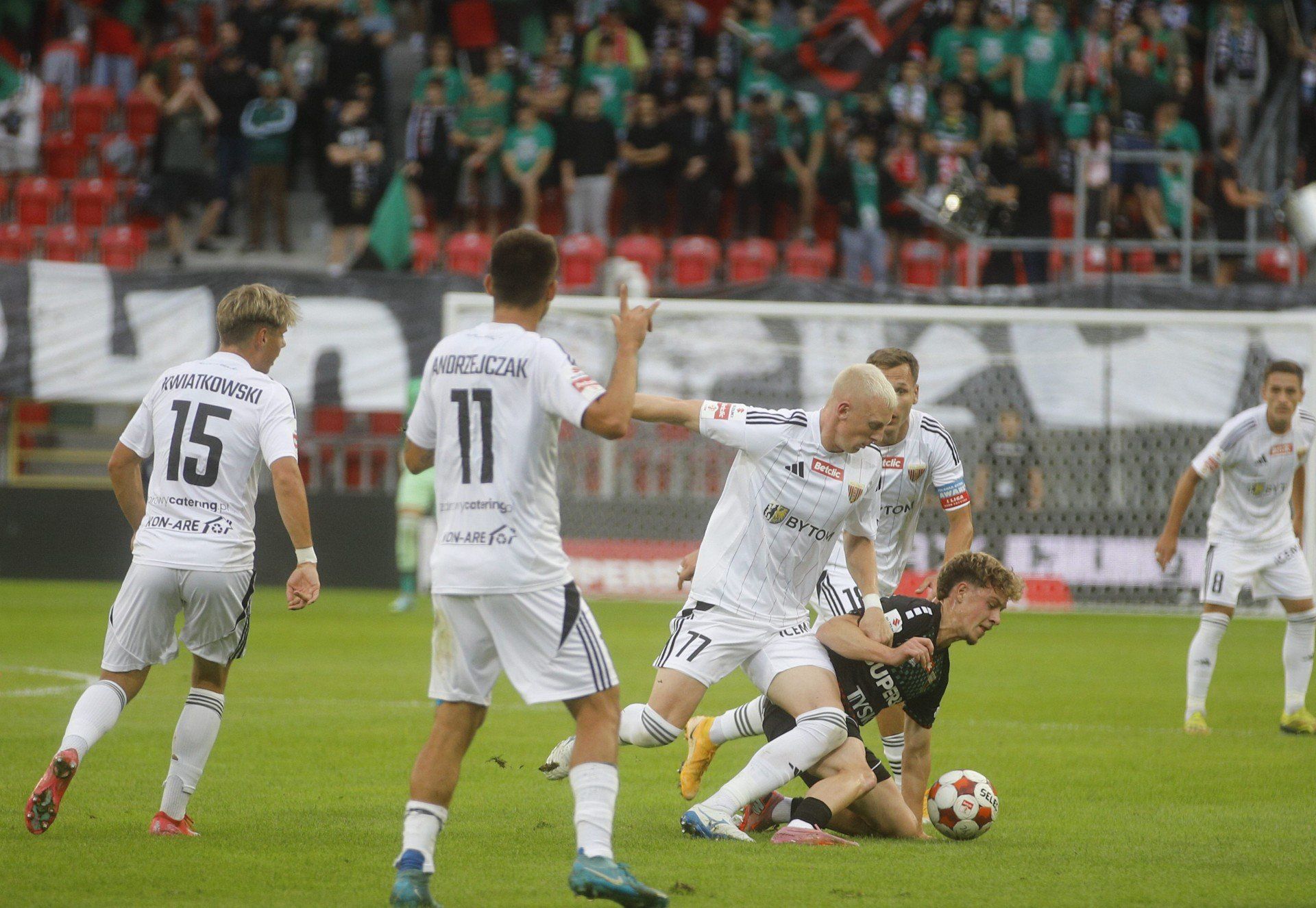 Piłkarze Polonii Bytom walczyli w wyjazdowym meczu