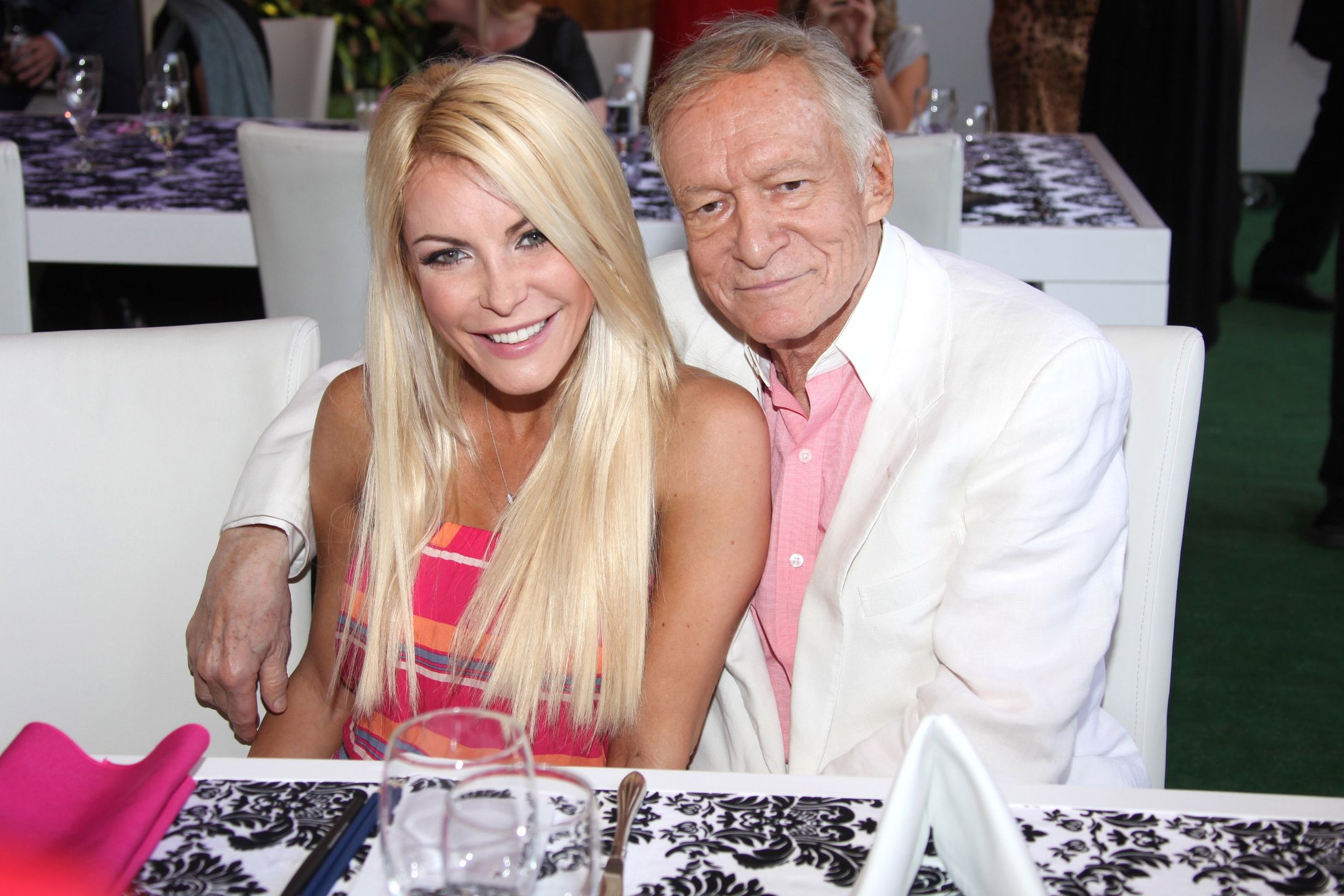 Crystal Harris i Hugh Hefner