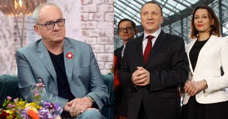 Michał Olszański opowiedział o zdjęciach Anny Popek z Jackiem Kurskim. Prezenterka odpowiada: "PRÓBUJE SIĘ WYBIELIĆ"