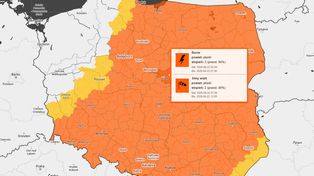 Niebezpieczna noc w Płocku i regionie. IMGW wydał ostrzeżenie przed burzami