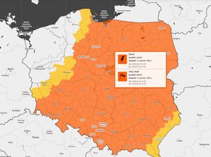 Niebezpieczna noc w Płocku i regionie. IMGW wydał ostrzeżenie przed burzami