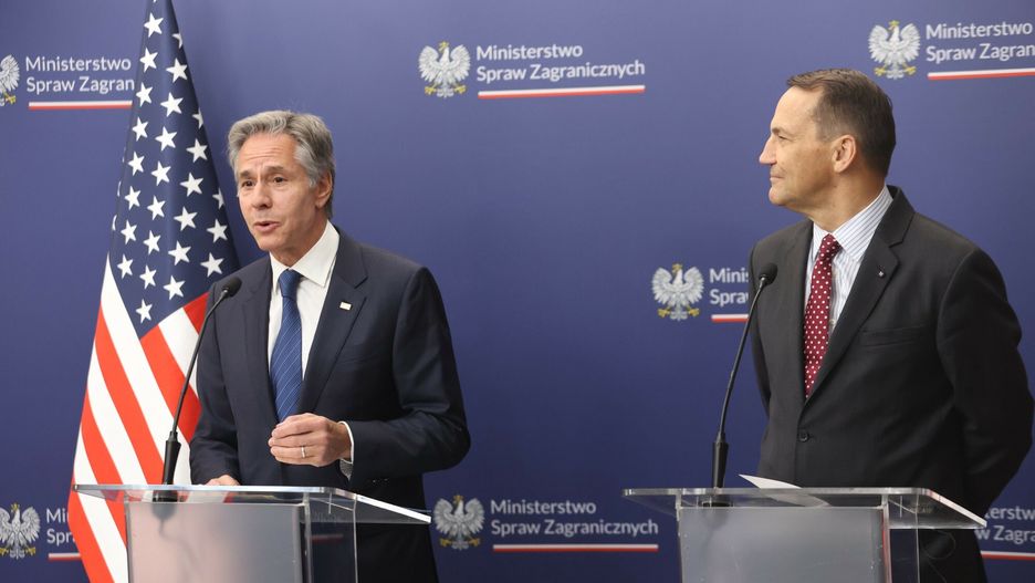 Antony Blinken w Warszawie
12.09.2024 Warszawa Wizyta sekretarza obrony USA w Polsce fot. Tomasz Jastrzebowski/REPORTER
N/z: Antony Blinken, Radoslaw Sikorski
Tomasz Jastrzebowski/REPORTER