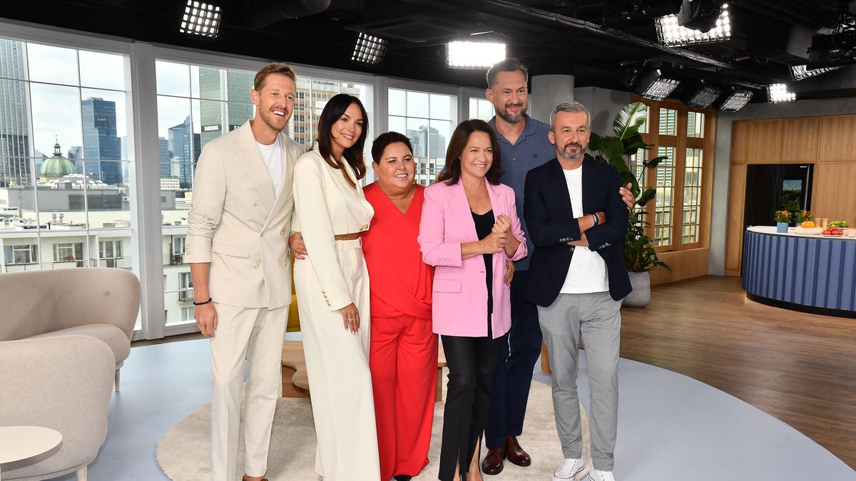 Spotkanie prasowe Dzien Dobry TVN
n/z: Krupinska Paulina  Michalowski Damian Wellman Dorota  Drzyzga Ewa Prokop Marcin  Skorzynski Krzysztof / Spotkanie prasowe Dzien Dobry TVN - 2023-08-28 / fot.KAPiF
KAPIF.pl