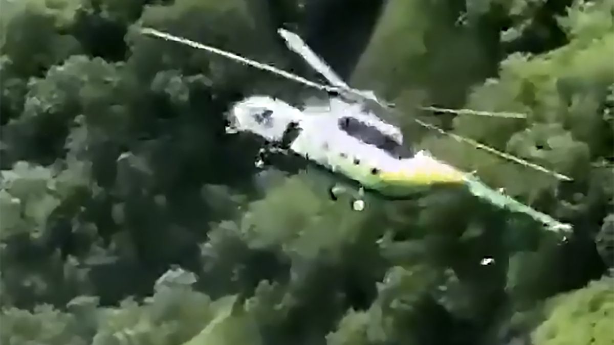 Gruziński helikopter ratunkowy rozbił się o skały