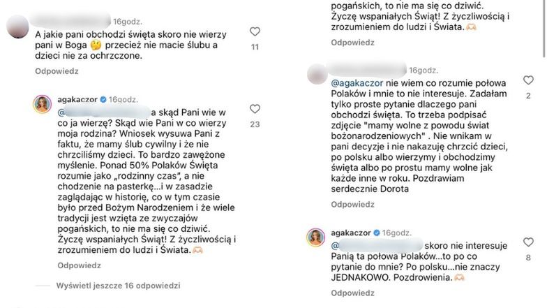 Agnieszka Kaczorowska zapytana, dlaczego obchodzi święta. Tak odpowiedziała 