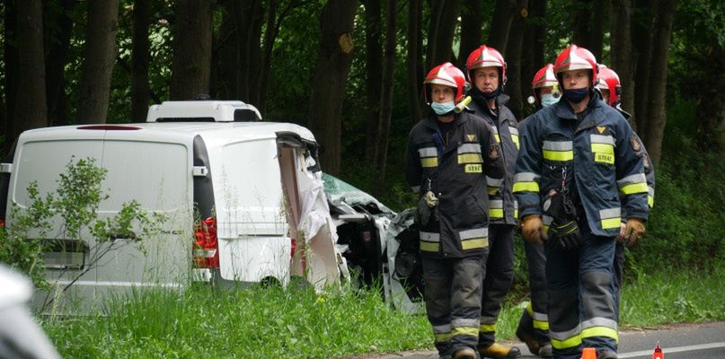 Poważny wypadek na krajowej 11