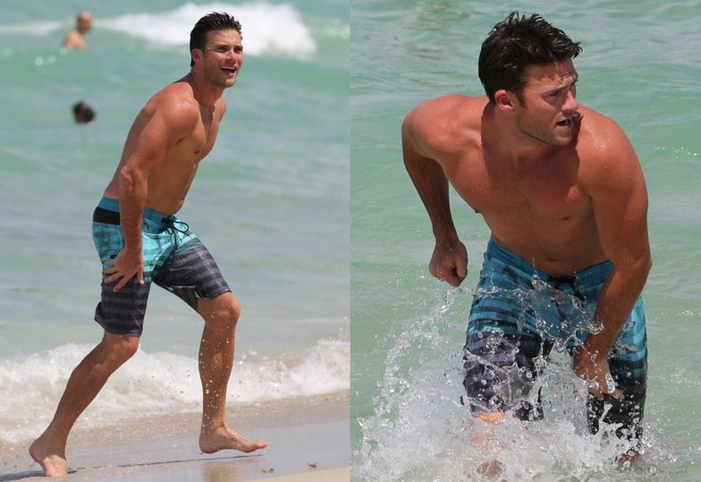 Scott Eastwood na plaży