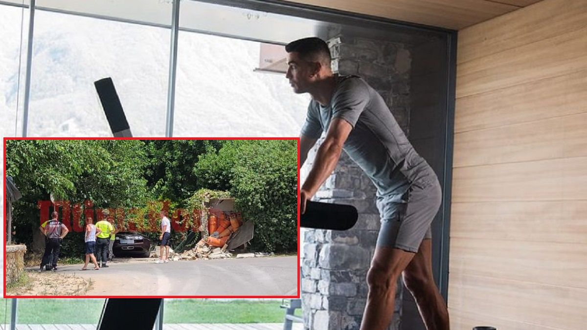 Cristiano Ronaldo i rozbite w poniedziałek Bugatti