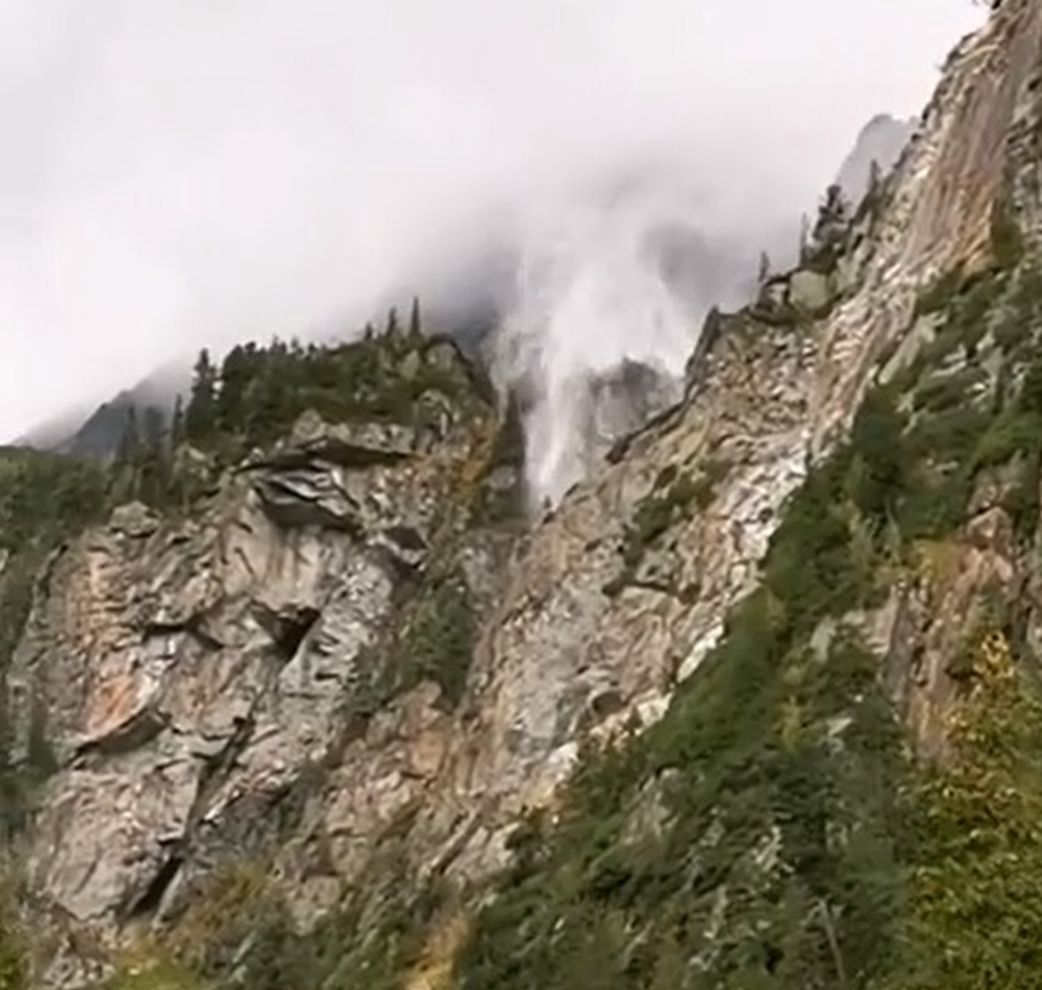 Tatry. Wodospad płynął do góry