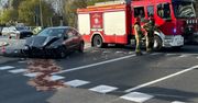 Zderzenie trzech aut na Mokotowie. Trzy osoby w szpitalu