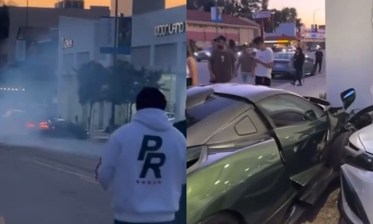 McLaren Senna wrecked in Los Angeles. It belonged to a businessman and YouTuber.