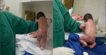 Niewiarygodne! Ten noworodek zaczął chodzić zaraz po urodzeniu