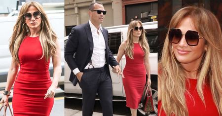 Jennifer Lopez w obcisłej sukience na randce z chłopakiem. Seksowna? (ZDJĘCIA)
