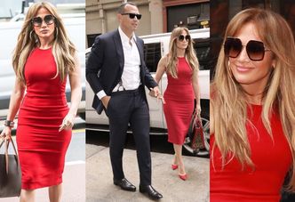 Jennifer Lopez w obcisłej sukience na randce z chłopakiem. Seksowna? (ZDJĘCIA)